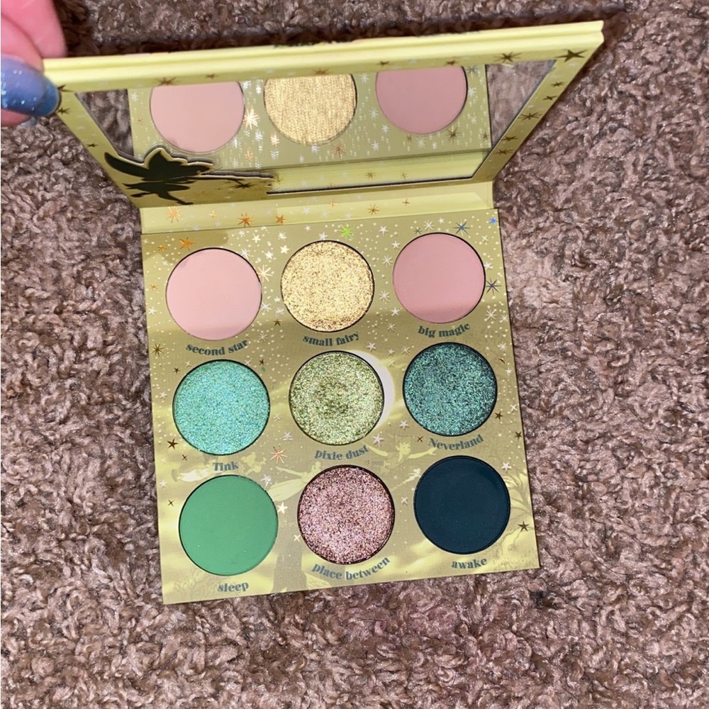 Colourpop x Disney tinkerbell palette